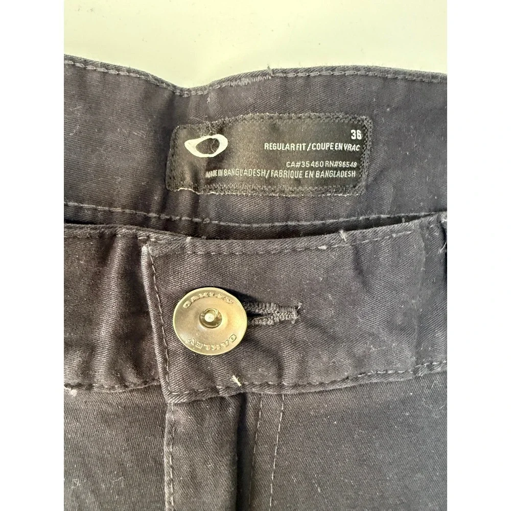 Oakley Mens Charcoal Regular Fit Stretch Cotton 5-Pocket Shorts Size 36‎ x 10